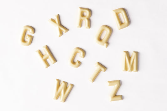 White Chocolate Mixed Alphabet